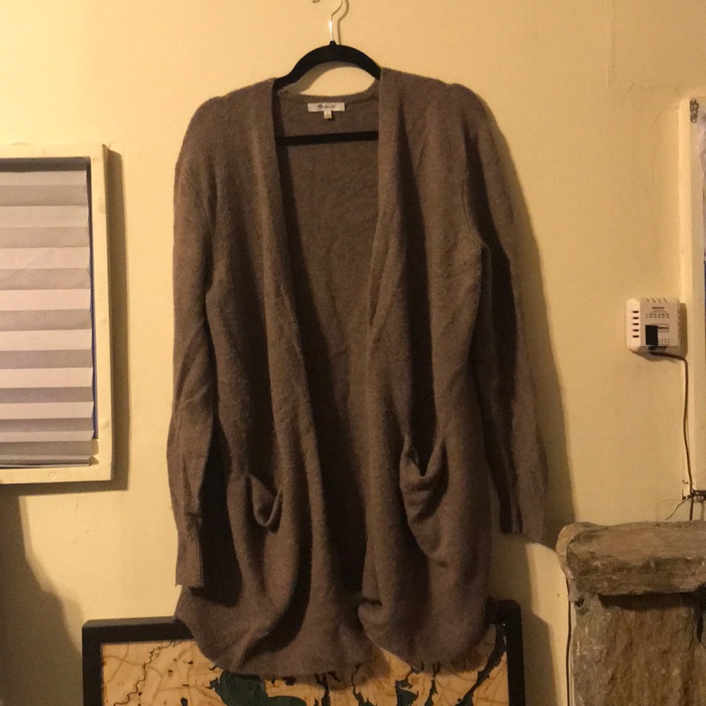 Madewell Open Front Wool Cardigan